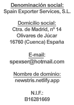 Datos identificativos del titular de la web
